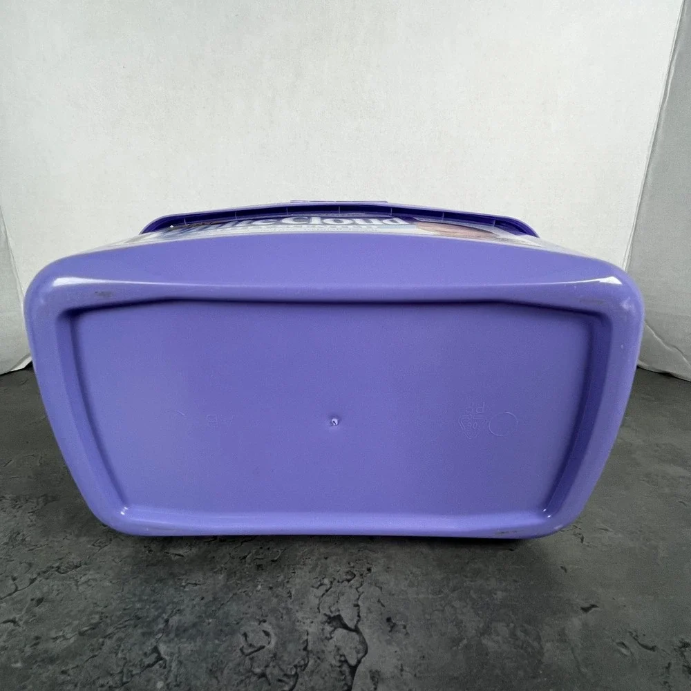 VTG White Cloud Cotton Cloths Wipes Dispenser Reusable‎ Purple - Dispenser Only